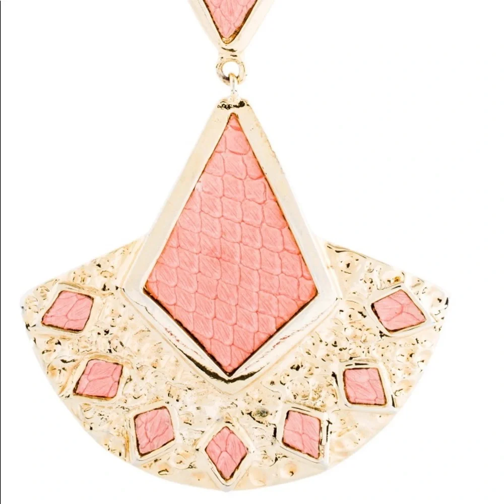Kara by Kara Ross Snake skin pendant necklace